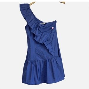 ASTR The Label One Shoulder Ruffles Mini Dress Size: S